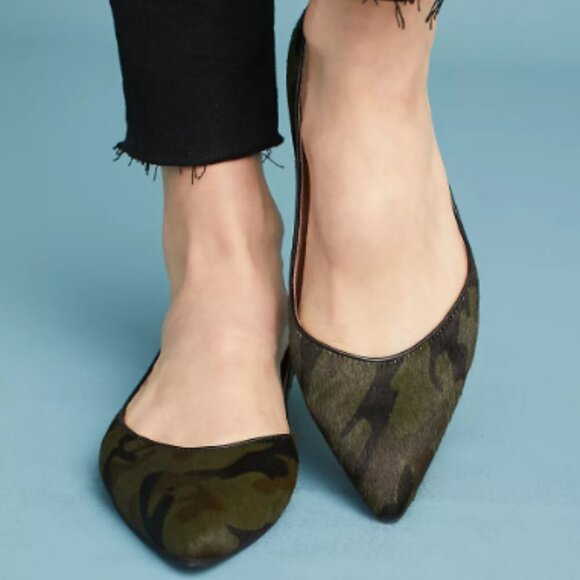 All Black Jungle Ballet Flats - Picture 1 of 14